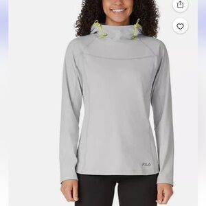 NWT WOMEN'S FILA PULLOVER MIDWEIGHT MOISTURE WICKING TRAINING HOODIE L